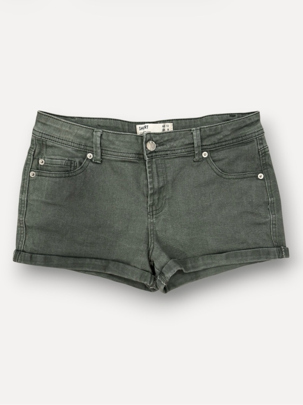 Cotton On Women’s Olive Green Denim Jean Shorts